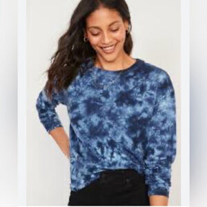 Old Navy Long-Sleeve Vintage Loose Tie-Dye T-Shirt size 2X